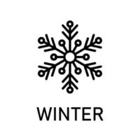 Winter - Season Icon Vector