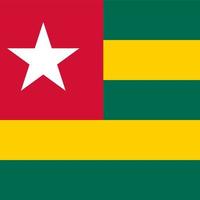 Togo Square National Flag vector
