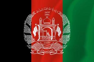 Afghanistan National Flag Waving Background Illustration vector