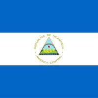 Nicaragua Square National Flag vector