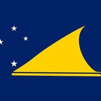 Tokelau Square National Flag vector