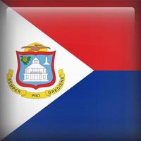 Sint Maarten Square National Flag vector