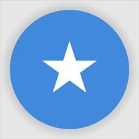 vector de icono de bandera nacional redondeada plana de somalia