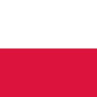 bandera nacional de la plaza de polonia