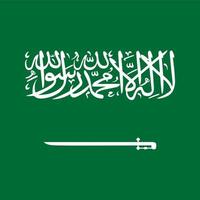 Saudi Arabia Square National Flag vector