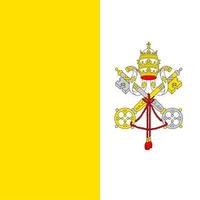 Vatican City Square National Flag vector