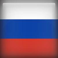 Russia Square National Flag vector