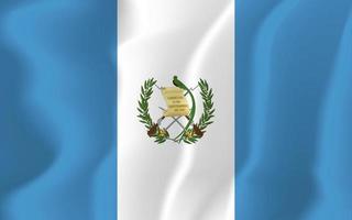 Guatemala National Flag Waving Background Illustration vector