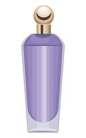 botella de perfume lila vector