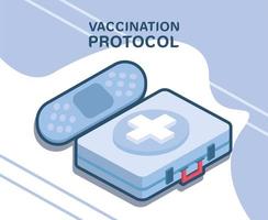 kit y protocolo de vacunación vector