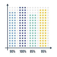 statistics infographic equalizer vector