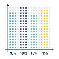 statistics infographic equalizer vector