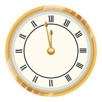 retro time clock watch vector