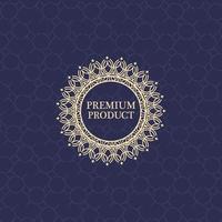 luxury product seal label vector