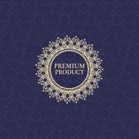 luxury product seal label vector