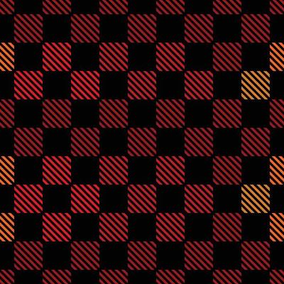 Red Tone Buffalo Plaid  Seamless Pattern