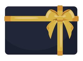 blue gift with bow vector