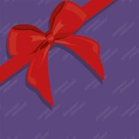 bow in purple background vector