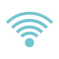 señal de ondas wifi vector