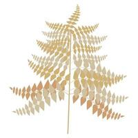 palma de hojas doradas vector