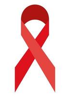 world aids day red ribbon vector