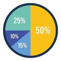 statistics pie infographic vector