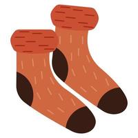 winter socks footwear vector