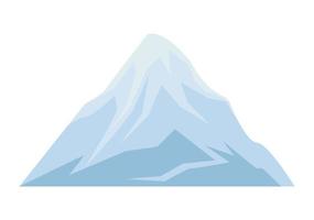 mountain with snow vector