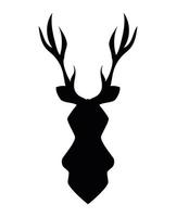 deer wild animal silhouette vector