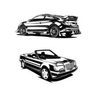 muscle car silhouette vector