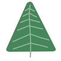 christmas Fir tree simple vector design