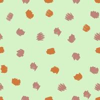 Spring seamless pattern with abstract spots and strokes. vector