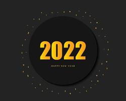 Happy New Year Simple Elegant Template vector