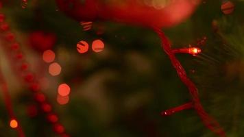 Christmas Decorations Light-emitting diode On The Christmas Tree video