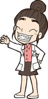 female doctor vector cartoon clipart