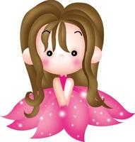 girl cartoon vector clipart cute kawaii