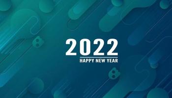 Happy new year 2022, Modern abstract background in liquid and fluid style. Paper art 3D illustration template for web banner, business presentation, homepage, landing page. vector