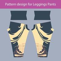 Abstract pattern design for woman's leggings pants gym fashion vector