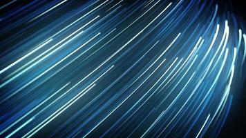 Cuerdas de fibra de luz abstracta que fluye lazo de fondo video