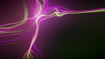 Fondo de introducción gráfica de partículas fluidas de energía abstracta fx video