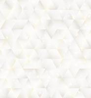 White geometric triangles mosaic pattern with glitter lighting luxury background and texture vector