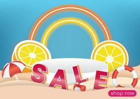 special summer sale podium wallpaper vector