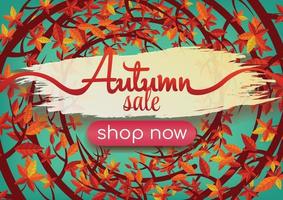 warm vibe autumn season art design vector