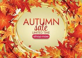 autumn season art warm vibe background design vector