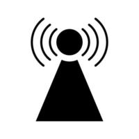 Vector design of dangerous high power signal wave symbol icon