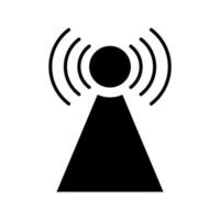 Vector design of dangerous high power signal wave symbol icon