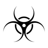 Diseño vectorial de icono de símbolo de virus peligroso vector