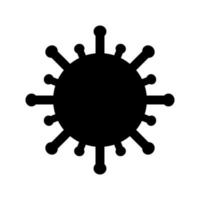 diseño vectorial de peligroso icono de símbolo de virus corona vector