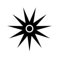 Vector design of dangerous high power laser symbol icon