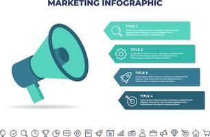 marketing infographic design template.business infographic template for presentations, banner, workflow layout, process diagram, flow chart and how it work vector